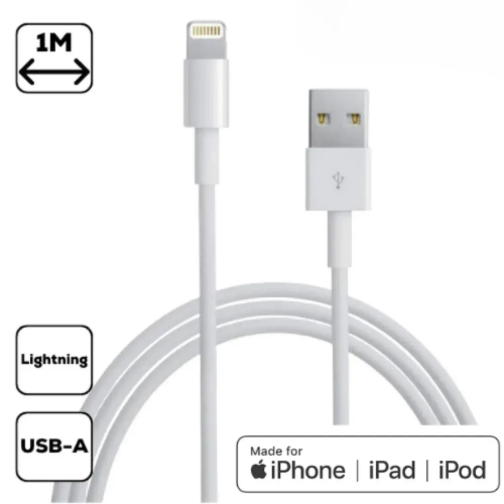 Cellect iPhone Lightning USB-A adat és töltőkábel – termékfotó