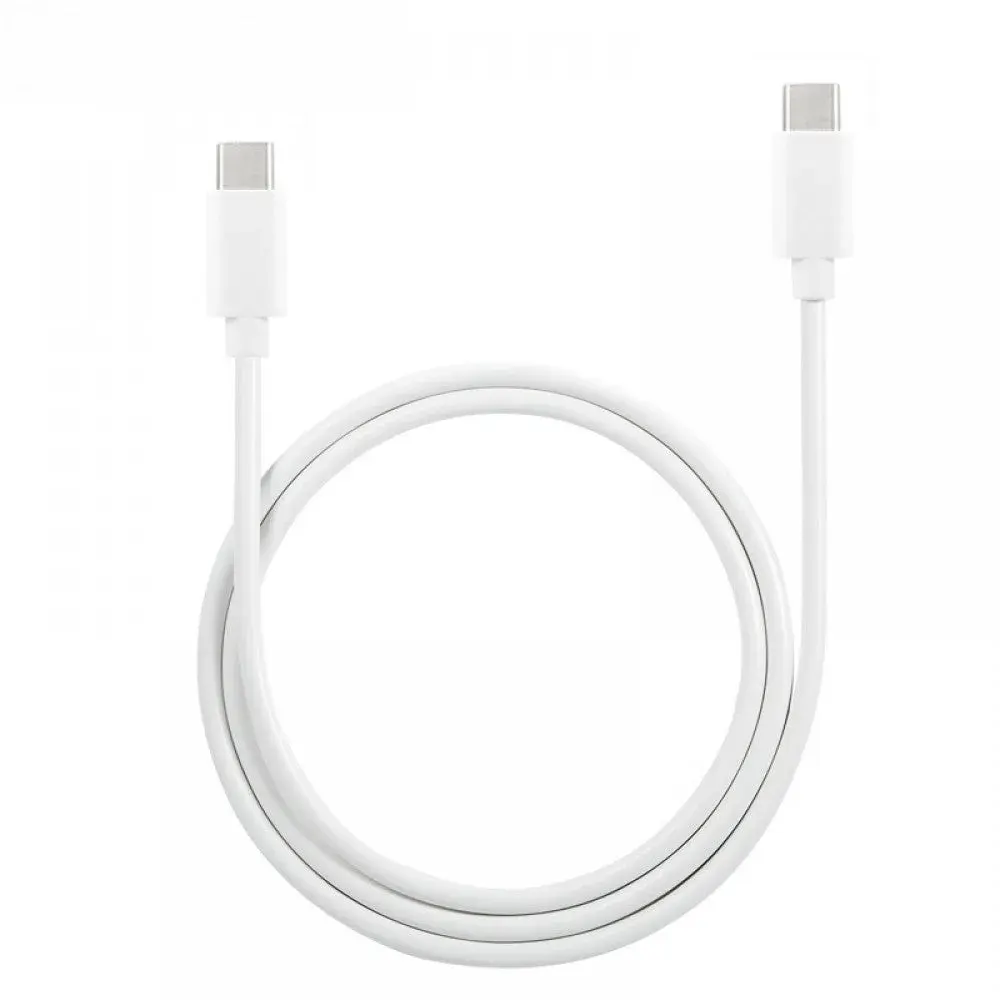 Cellect USB-C és USB-C adat és töltőkábel, 100 cm, Fehér – termékfotó
